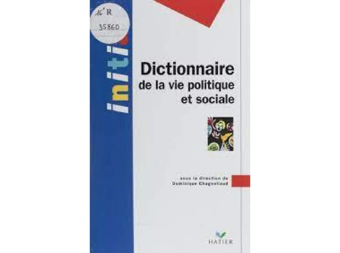 Livre Dictionnaire de la vie politique et sociale