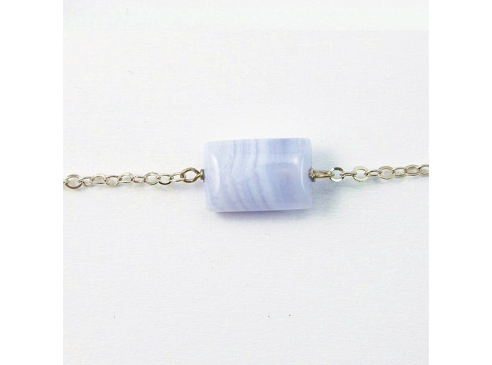 Bracelet Argent 925 Et Calcédoine