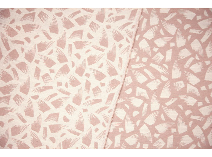 Studio Walkie Talkie - Tissu Jacquard "Granite Poudre" de Coton Mélangé