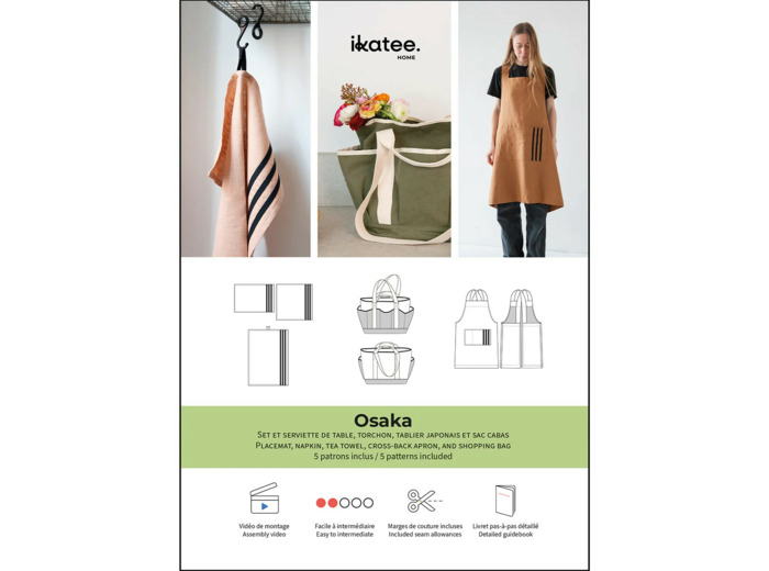 Ikatee – Patron Couture Sac et accessoires "Osaka"