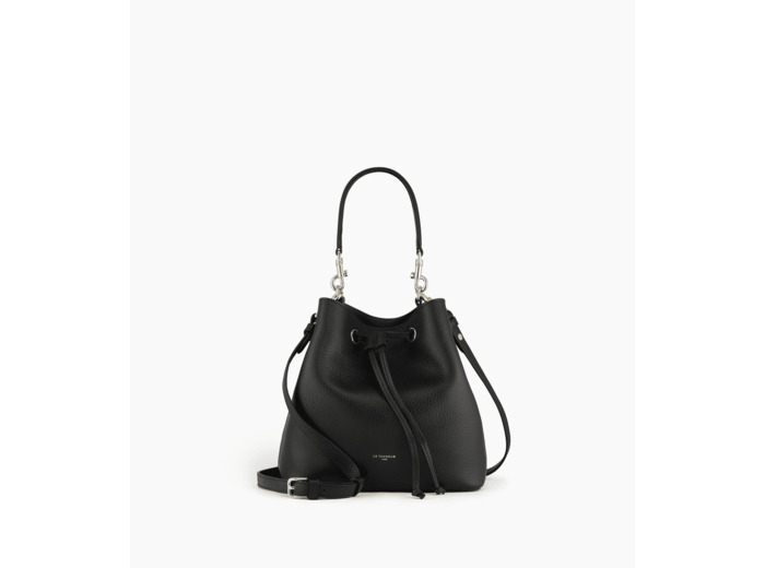 Sac seau Louise en cuir grainé