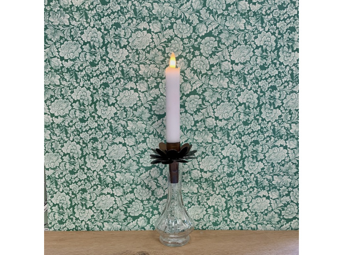 Porte-bougie carafe petite fleur
