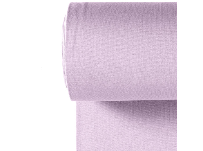 Sélection Coup de Coudre - Tissu Jersey Bord-Cotes Uni Couleur Lavande