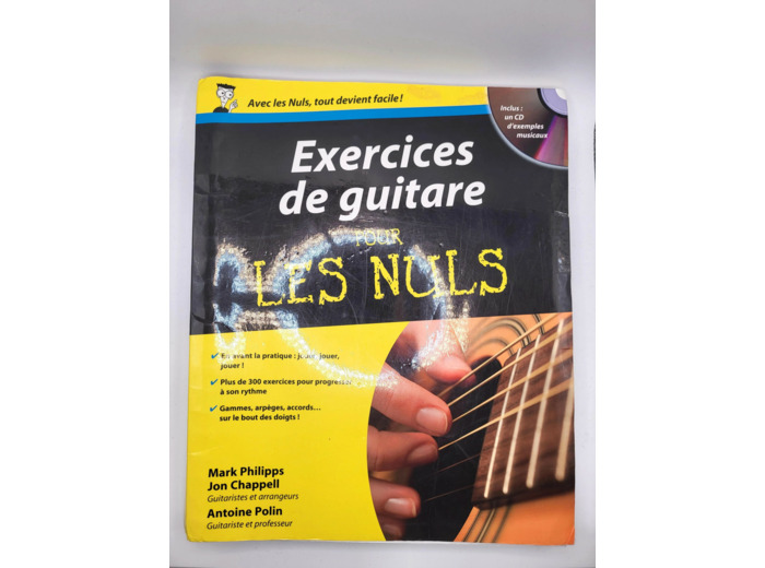 Livre Exercices De Guitare Pour Les Nuls - (1 Cd - Rom)