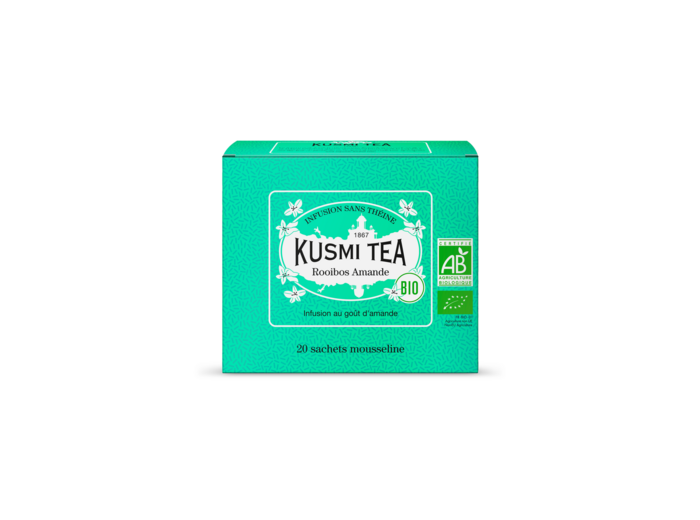 Infusions & Déthéinés Rooibos Amande Bio - Etui 20 sachets mousseline - 40gr net