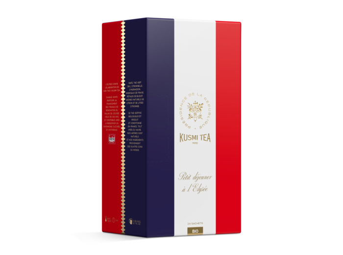 Mélanges Bien-être Petit déjeuner à l'Elysée Bio - Etui carton 24 sachets mousseline -48g