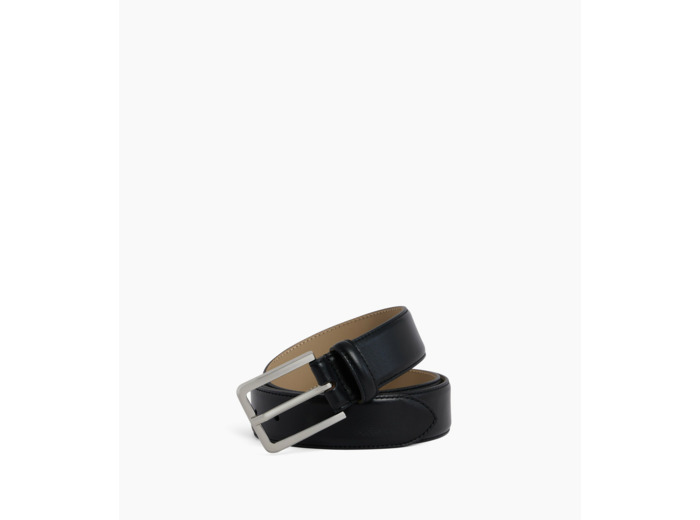 Ceinture homme avec boucle rectangle en cuir lisse