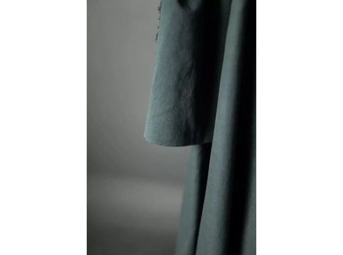 Merchant & Mills - Tissu Sergé de Coton Bio Emerisé Uni Vert Sapin