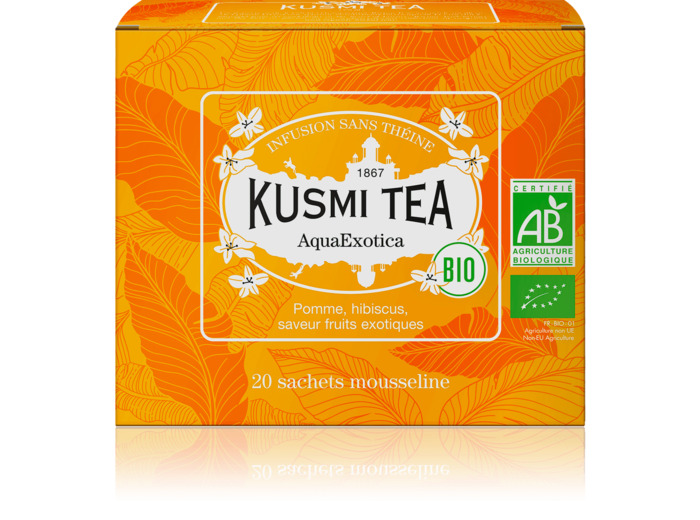 Infusions & Déthéinés AquaExotica Bio - Etui 20 sachets mousseline - 40gr