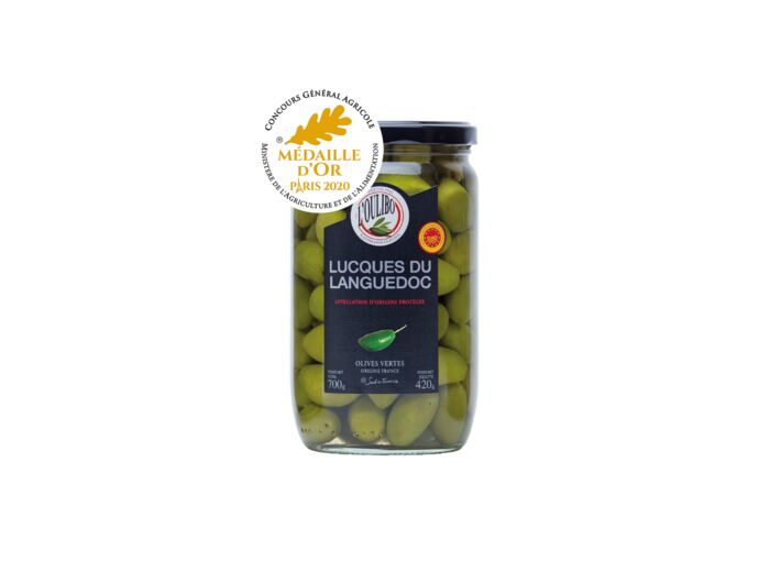 Olives Vertes "Lucques" Languedoc Aop  - 100 G