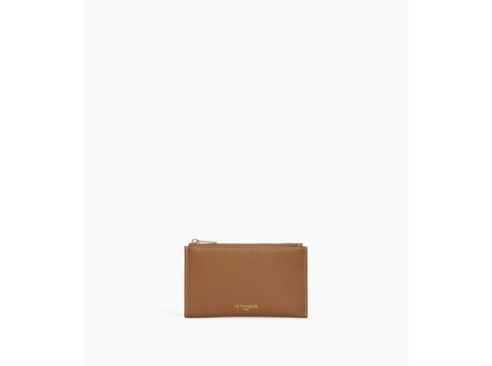 Etui clés zippé Albertine en cuir grainé