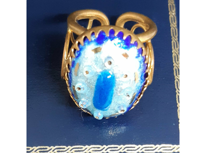 Bague émaux de Limoges 24-443