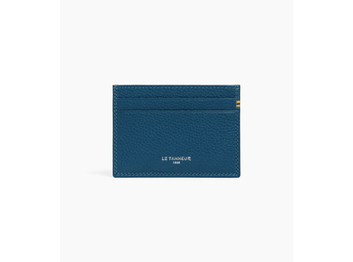 Porte cartes en cuir grainé
