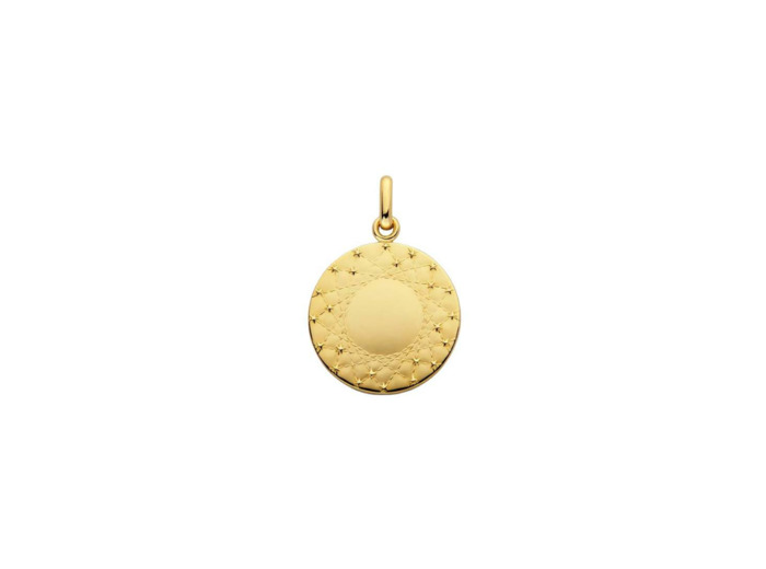 Médaille Arthus Bertrand Étoilée en or jaune poli, 16 mm