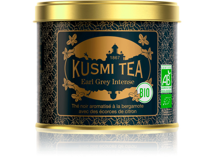 Thés Aromatisés Noirs Earl Grey Intense Bio - Boîte métal 100gr