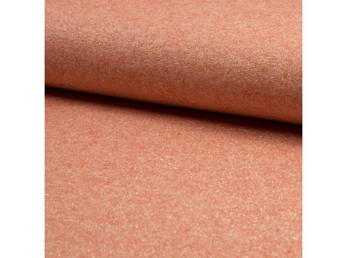 Sélection Coup de coudre - Tissu Jersey de Viscose Mélangé Lurex Couleur Orange