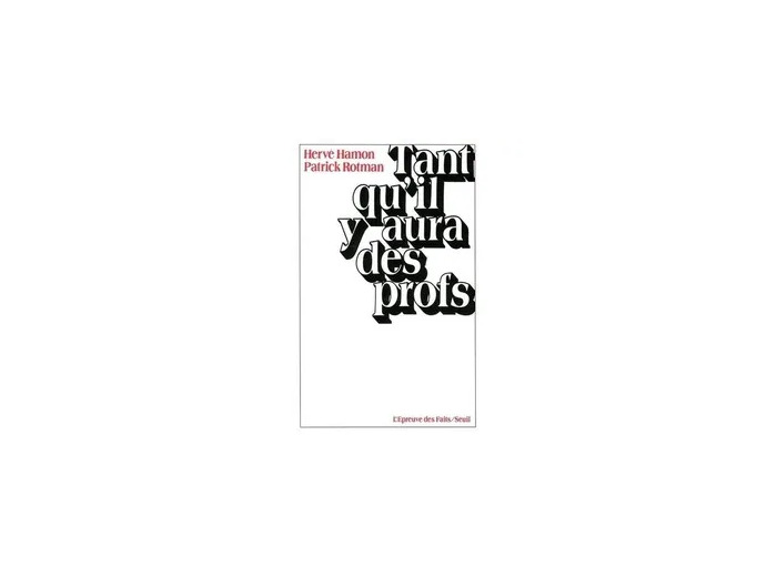 Livre Tant qu'il y aura des profs