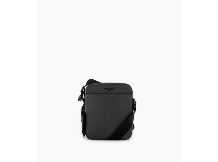 Petite sacoche zippée Emile en cuir signature T