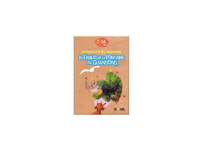 Livre Je decouvre et japprends les fables de la fontaine en chanson