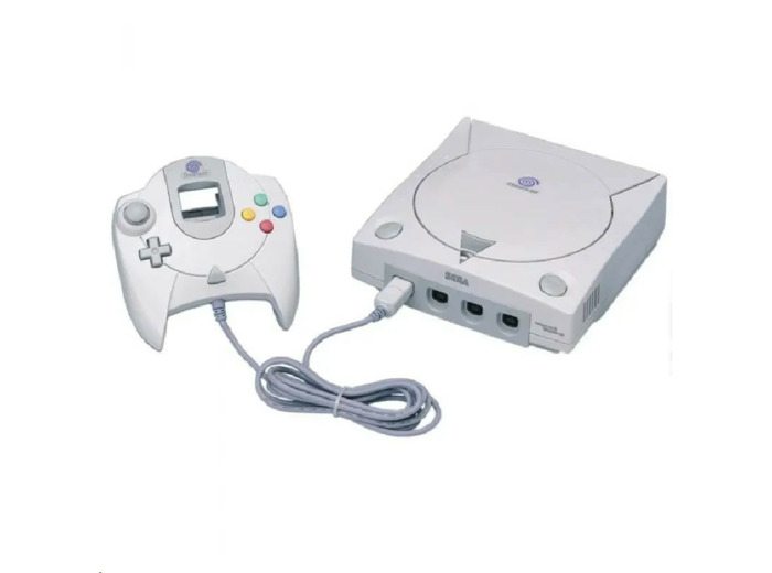 Console Sega Dreamcast avec une manette