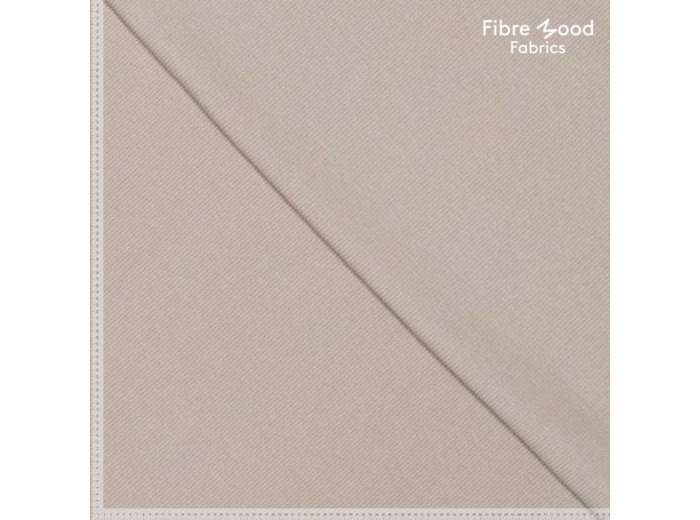 Fibre Mood - Tissu Jersey Bord-Cotes Uni Couleur Gris Clair