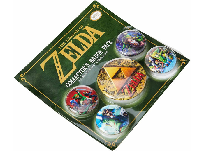 ZELDA - PACK 5 BADGES - THE LEGEND OF ZELDA CLASSIC