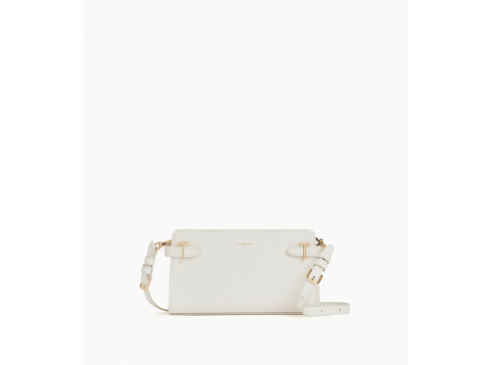 Petit sac à bandoulière Emilie en cuir signature T