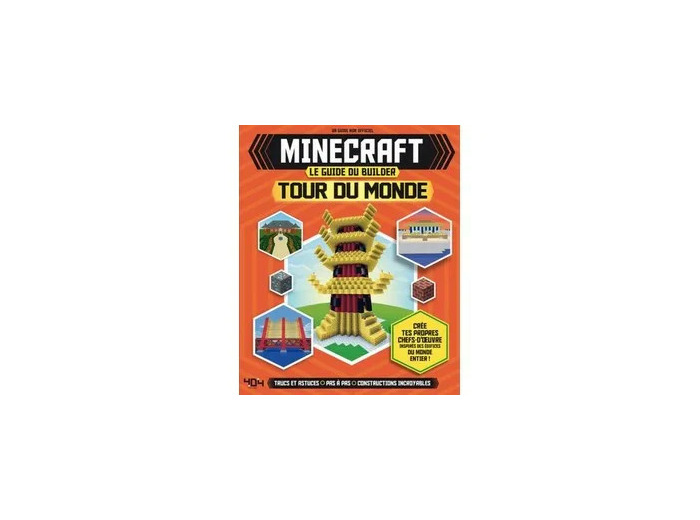 Livre Minecraft - Le guide du builder - Tour du monde