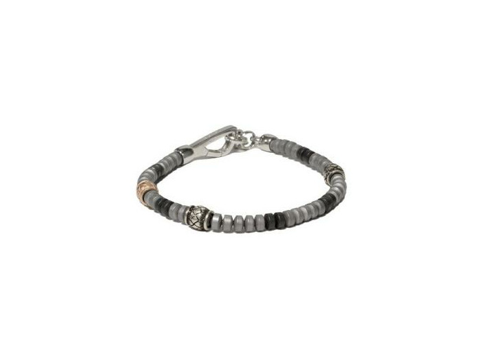 Bracelet Borsari Tibet en argent et hématite