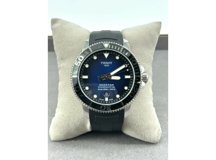 Montre Tissot Seastar 1000, mouvement automatique, avec 3 bracelets