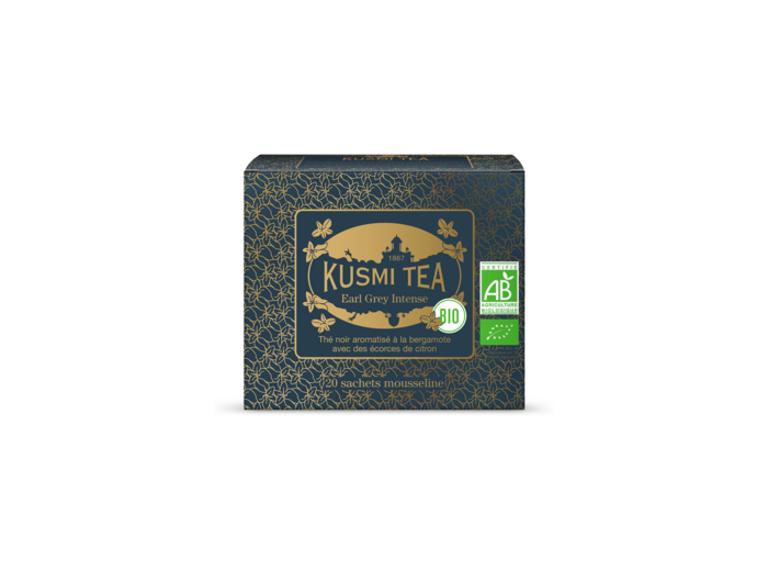 Thés Aromatisés Noirs Earl Grey Intense Bio - Etui 20 sachets mousseline - 40gr