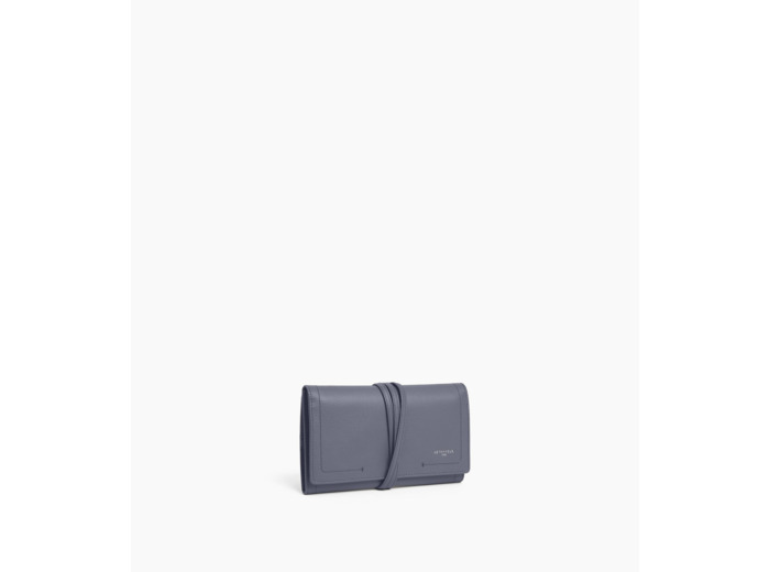 Coffret bijoux de voyage en cuir grainé