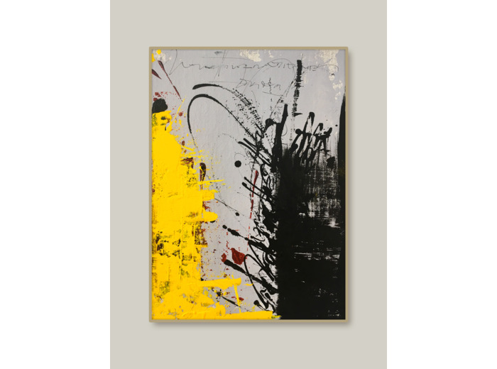 « Rumeur d’encre #3 » - Acrylique sur toile - 16x22 cm