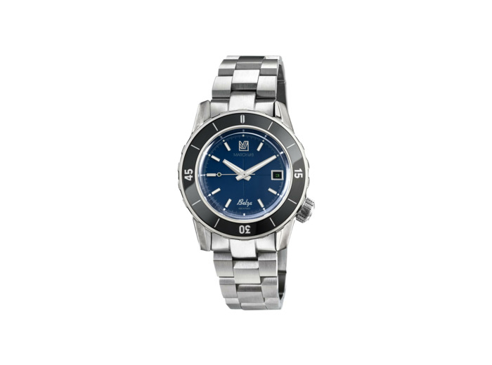 Montre March LA.B BELZA AUTOMATIQUE 40 MM OCEAN - Acier Brossé 3 Maillons