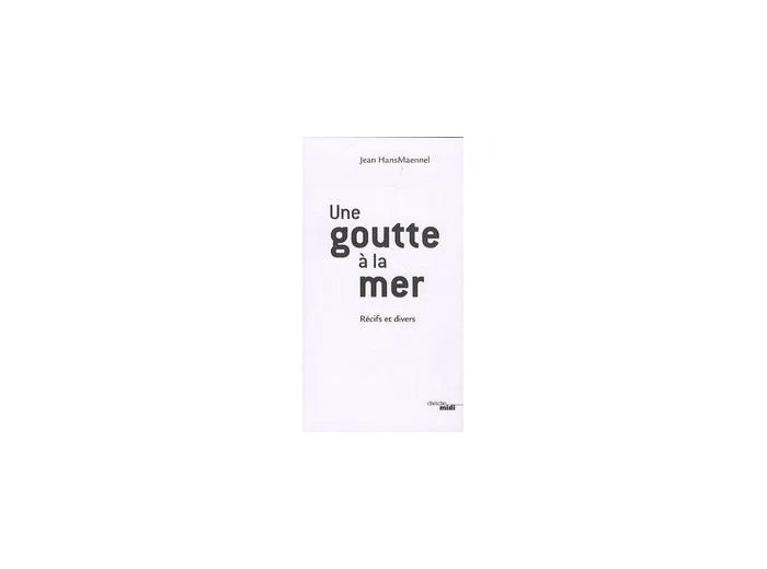 Livre Une Goutte À La Mer