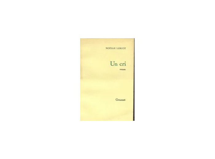 Livre Un cri