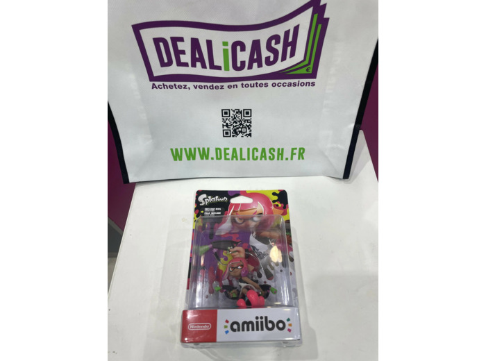 Figurine Amiibo Splatoon Fille rose néon Inkling