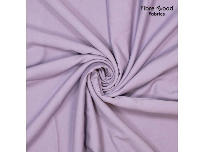 Fibre Mood - Tissu Aspect Tencel en Viscose Melangé  "Risa" Uni Couleur Lavande