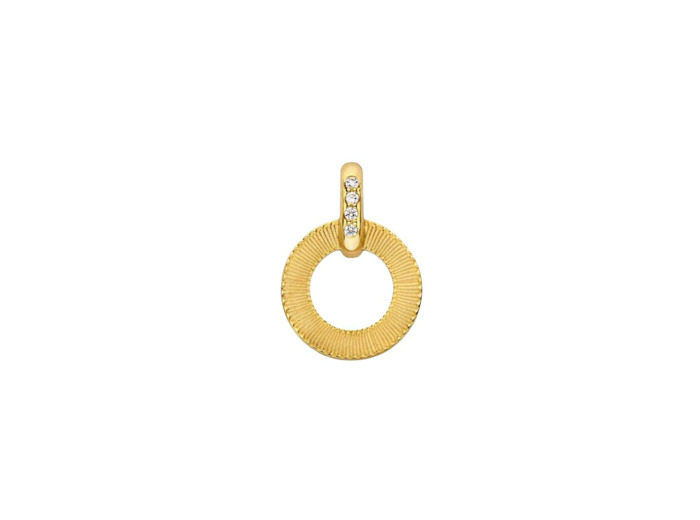 Pendentif Arthus Bertrand Ruban en or jaune et diamants