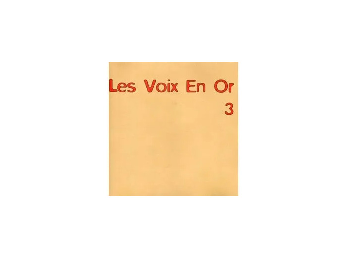 Cd Les Voix En Or Vol. 3