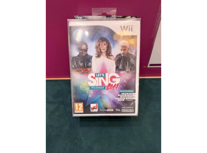 Jeu Wii Let's sing 2019 hits français et internationaux - 2 micros