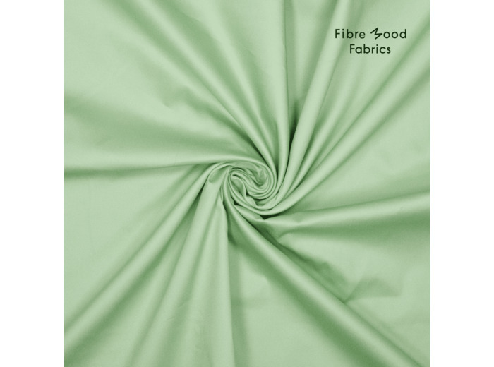 Fibre Mood - Tissu Denim Léger Stretch "Georgie" Uni Couleur Citron Vert