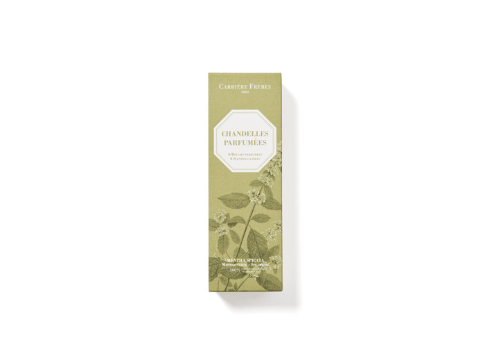 6 Chandelles Parfumées Menthe