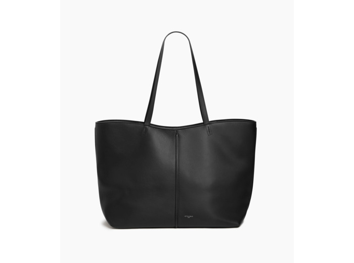 Sac cabas grand modèle Hortense en cuir grainé double face