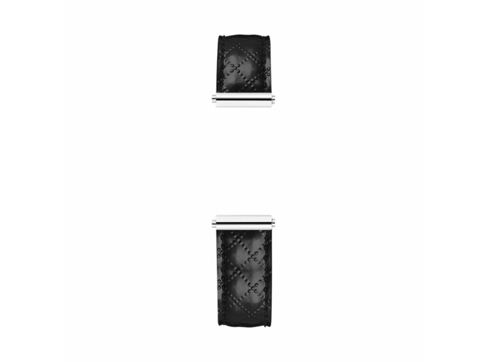 Bracelet de montre Herbelin Antarès en cuir matelassé noir