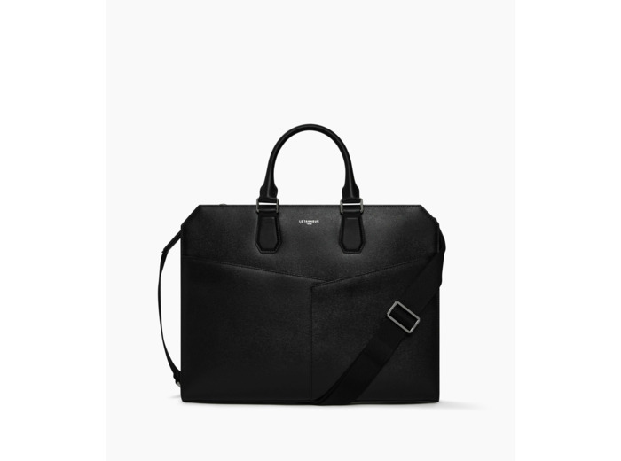 Porte documents slim 15" Anatole en cuir liégé et cuir lisse