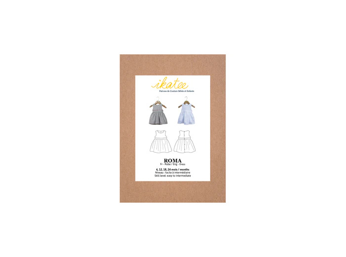 Ikatee – Patron Enfant Robe "Roma" de 6 à 24 mois