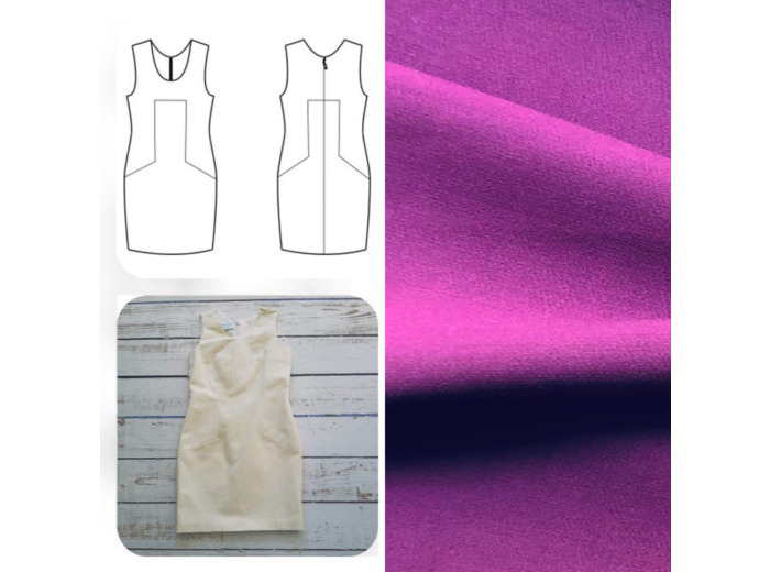 Christine Charles – Kit Couture Robe Catalina Couleur Prune