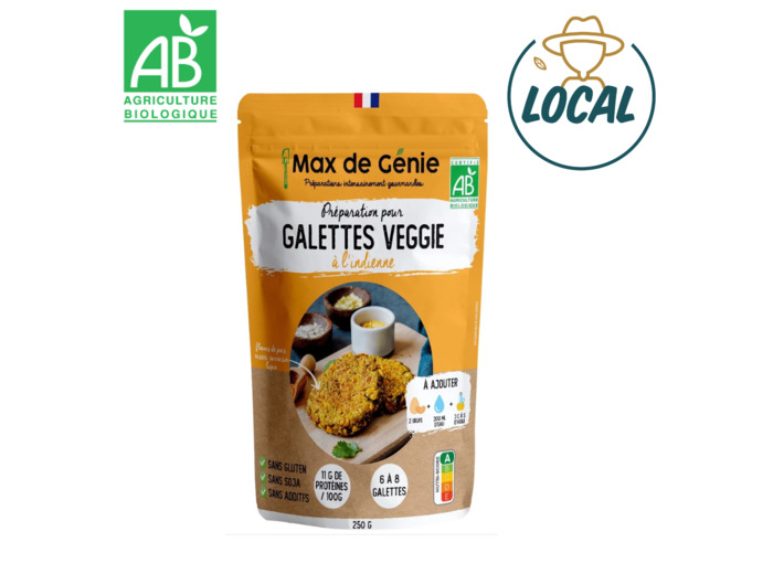 Préparation pour Galettes Veggie à l’Indienne