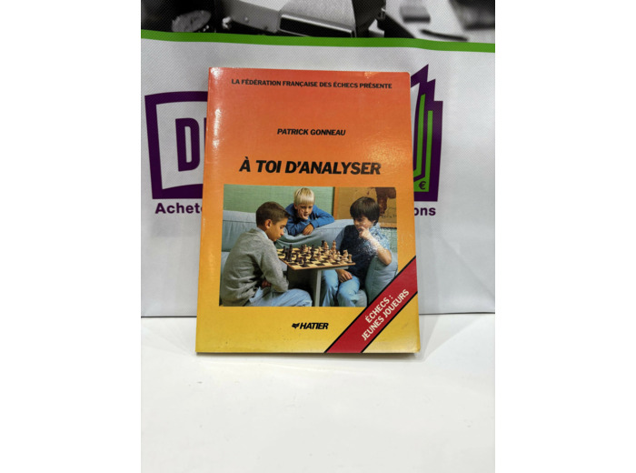 Livre A toi d'analyser
